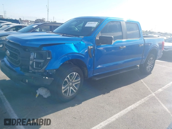 2021 Ford F-150 XL with VIN 1FTEW1EP7MFA55953, listed as a IAAI auction lot 42686431 with 38,873 mi miles and . Bid and sale history available at DreamBid. Image 2.