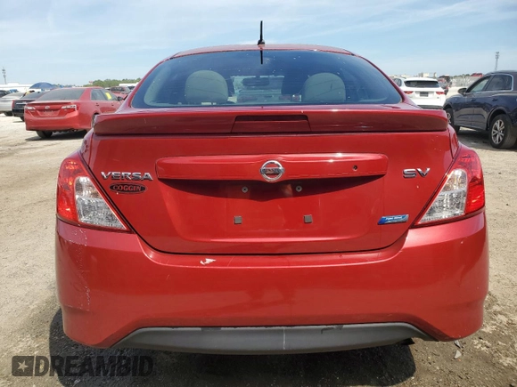 2015 Nissan Versa SV with VIN 3N1CN7APXFL867889, listed as a Copart auction lot 49712155 with 105,496 mi miles and Salvage Title. Bid and sale history available at carsss.com. Image 6.
