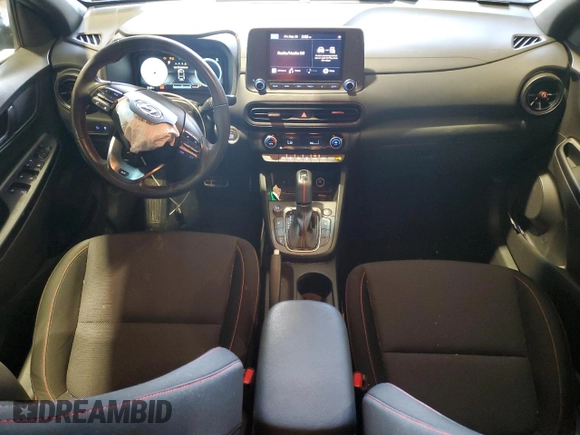 2022 Hyundai Kona N Line with VIN KM8K3CA34NU902544, listed as a Copart auction lot 58210315 with 57,899 mi miles and Salvage title. Bid and sale history available at DreamBid. Image 8.
