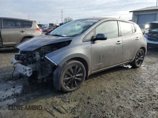 2017 Nissan LEAF S with VIN 1N4BZ0CP8HC302594, listed as a Copart auction lot 86943114 with 37,740 mi miles and Salvage Title. Bid and sale history available at carsss.com. Image 1.