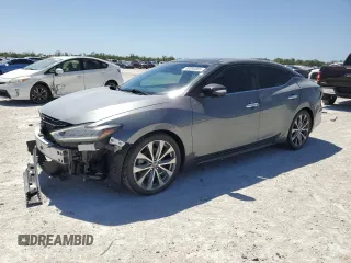 2020 Nissan Maxima Platinum with VIN 1N4AA6FV0LC366735, listed as a Copart auction lot 49395685 with 45,185 mi miles and Salvage Title. Bid and sale history available at DreamBid. Image 1.