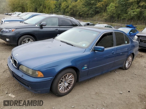 2001 BMW 5 Series 530iA with VIN WBADT63401CF09211, listed as a Copart auction lot 52644055 with 191,141 mi miles and Clean Title. Bid and sale history available at carsss.com. Image 1.
