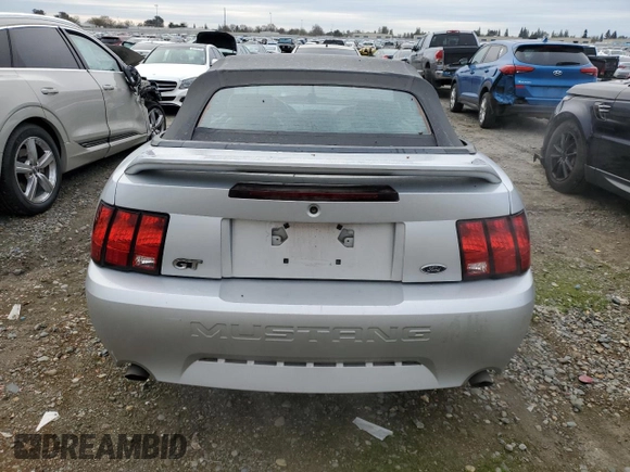 1999 Ford Mustang GT with VIN 1FAFP45X0XF234431, listed as a Copart auction lot 47402055 with 105,861 mi miles and Salvage title. Bid and sale history available at DreamBid. Image 6.