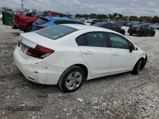 2014 Honda Civic Sedan LX with VIN 19XFB2F57EE026368, listed as a Copart auction lot 52794215 with 146,377 mi miles and Salvage Title. Bid and sale history available at carsss.com. Image 3.