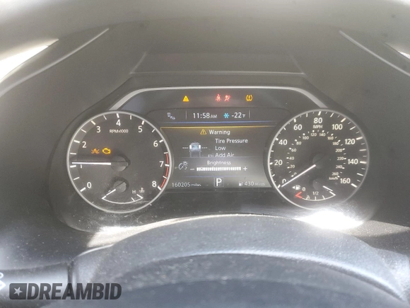 2015 Nissan Murano Platinum with VIN 5N1AZ2MH7FN282991, listed as a Copart auction lot 55463365 with 160,205 mi miles and Clean Title. Bid and sale history available at DreamBid. Image 9.