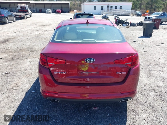 2013 Kia Optima EX with VIN 5XXGN4A70DG242438, listed as a IAAI auction lot 41812356 with 105,000 mi miles. Bid and sale history available at carsss.com. Image 17.