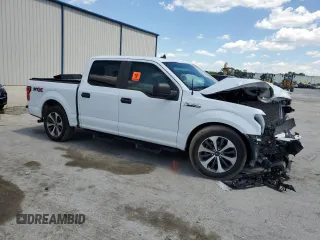 2020 Ford F-150 XL with VIN 1FTEW1CP3LFC46304, listed as a Copart auction lot 50800415 with 51,713 mi miles and Non Repairable. Bid and sale history available at DreamBid. Image 4.
