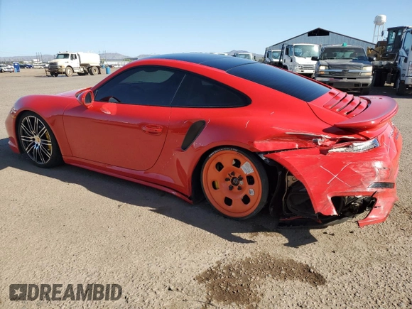 2015 Porsche 911 Turbo S z VIN WP0AD2A9XFS166153, wystawiony jako Copart lot #49815853 z przebiegiem 20 184 mil mil oraz . Historia ofert i sprzedaży dostępna na DreamBid. Obrazek 2.