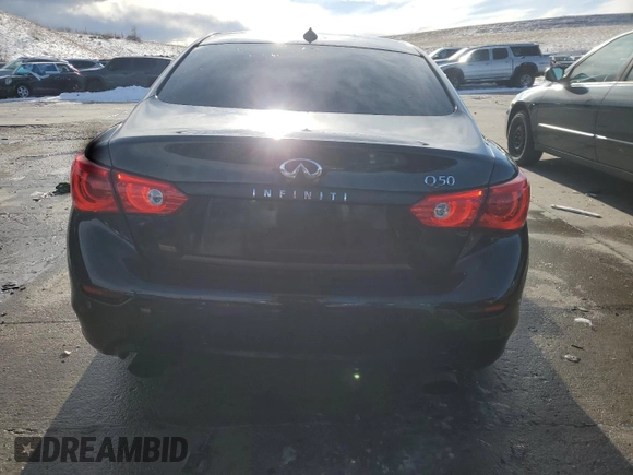 2017 Infiniti Q50 Premium with VIN JN1EV7AP4HM730609, listed as a Copart auction lot 87855375 with 105,949 mi miles and Salvage Title. Bid and sale history available at DreamBid. Image 6.