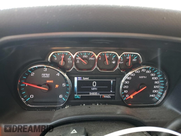 2017 Chevrolet Silverado 1500 LT with VIN 1GCRCRECXHZ381711, listed as a Copart auction lot 46194225 with 54,835 mi miles and Salvage Title. Bid and sale history available at DreamBid. Image 9.