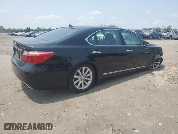 2010 Lexus LS 460 L with VIN JTHDL5EF1A5002894, listed as a Copart auction lot 60102055 with 169,801 mi miles and Salvage title. Bid and sale history available at DreamBid. Image 3.