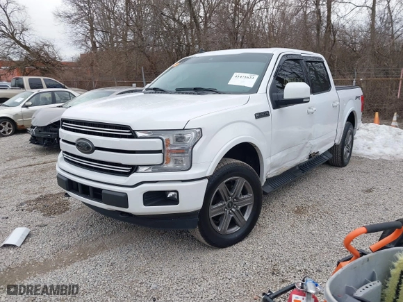 2020 Ford F-150 XL with VIN 1FTEW1E49LKF35505, listed as a IAAI auction lot 41471623 with 105,474 mi miles. Bid and sale history available at carsss.com. Image 19.