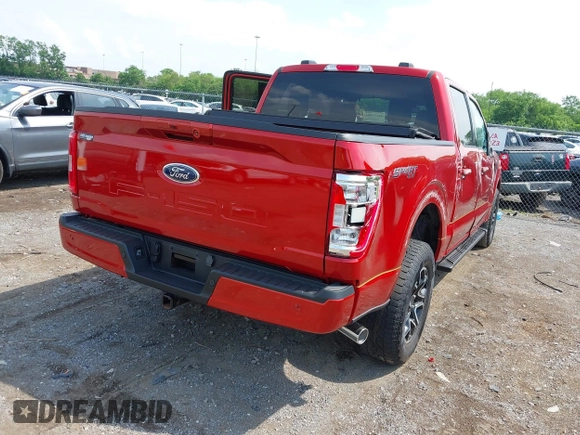 2023 Ford F-150 XL with VIN 1FTFW1E50PKF03531, listed as a IAAI auction lot 42151884 with 15,392 mi miles and . Bid and sale history available at DreamBid. Image 4.