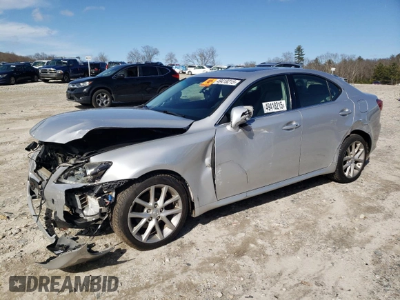 2012 Lexus IS 250 with VIN JTHCF5C21C5057688, listed as a Copart auction lot 49418215 with 152,707 mi miles and Non Repairable. Bid and sale history available at DreamBid. Image 1.