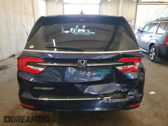 2022 Honda Odyssey Elite z VIN 5FNRL6H97NB011977, wystawiony jako Copart lot #56356345 z przebiegiem 58 803 mil mil oraz Szkoda całkowita • Salvage title. Historia ofert i sprzedaży dostępna na DreamBid. Obrazek 6.