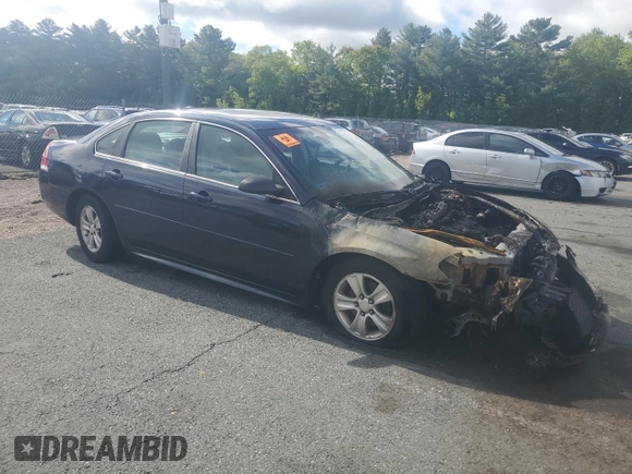 2012 Chevrolet Impala LS Retail with VIN 2G1WA5E31C1165743, listed as a Copart auction lot 58121325 with Not provided miles and Salvage title. Bid and sale history available at DreamBid. Image 4.