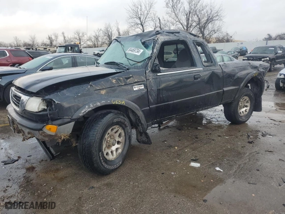 1998 Mazda B-Series 4WD Truck SE with VIN 4F4ZR17X2WTM48762, listed as a Copart auction lot 84469734 with 142,680 mi miles and Salvage Title. Bid and sale history available at carsss.com. Image 1.