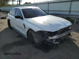2022 BMW M3 Competition xDrive z VIN WBS43AY07NFL94130, wystawiony jako Copart lot #61525892 z przebiegiem 2784 mil mil oraz . Historia ofert i sprzedaży dostępna na DreamBid. Obrazek 1.