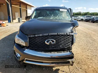 2017 Infiniti QX80 with VIN JN8AZ2NF8H9645395, listed as a Copart auction lot 57161274 with 0 mi miles and Salvage Title. Bid and sale history available at carsss.com. Image 5.