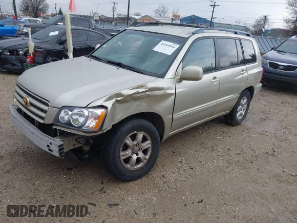2002 Toyota Highlander z VIN JTEGD21A920030182, wystawiony jako IAAI lot #41944944 z przebiegiem 214 460 mil mil oraz . Historia ofert i sprzedaży dostępna na DreamBid. Obrazek 2.