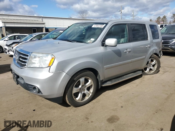 2013 Honda Pilot EX-L with VIN 5FNYF4H68DB005956, listed as a Copart auction lot 47853755 with 165,644 mi miles and Salvage Title. Bid and sale history available at carsss.com. Image 1.