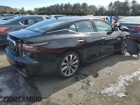 2023 Nissan Maxima Platinum with VIN 1N4AA6FV2PC505995, listed as a Copart auction lot 45787585 with 12,524 mi miles and Salvage title. Bid and sale history available at DreamBid. Image 3.