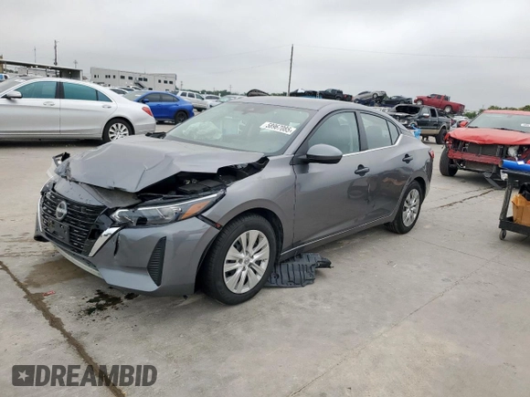 2024 Nissan Sentra S with VIN 3N1AB8BV5RY278923, listed as a Copart auction lot 58967085 with 74,105 mi miles and Salvage title. Bid and sale history available at DreamBid. Image 1.