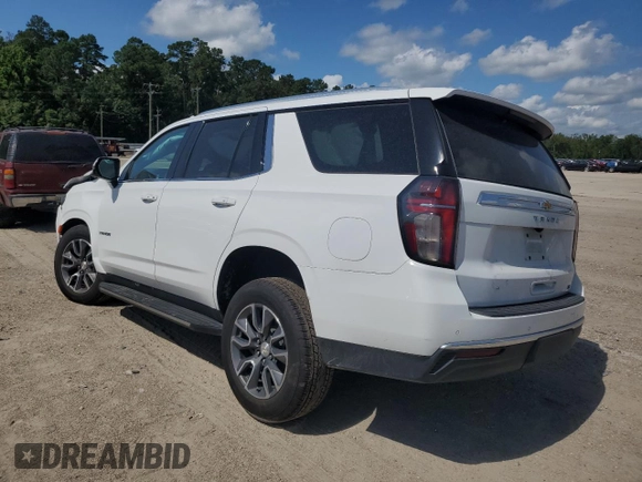 2021 Chevrolet Tahoe LT z VIN 1GNSCNKD1MR130424, wystawiony jako Copart lot #62596485 z przebiegiem 106 648 mil mil oraz Szkoda całkowita • Salvage title. Historia ofert i sprzedaży dostępna na DreamBid. Obrazek 2.