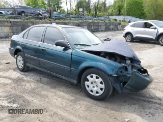 1998 Honda Civic LX with VIN 2HGEJ6675WH613506, listed as a Copart auction lot 54968535 with 196,756 mi miles and Salvage Title. Bid and sale history available at DreamBid. Image 4.