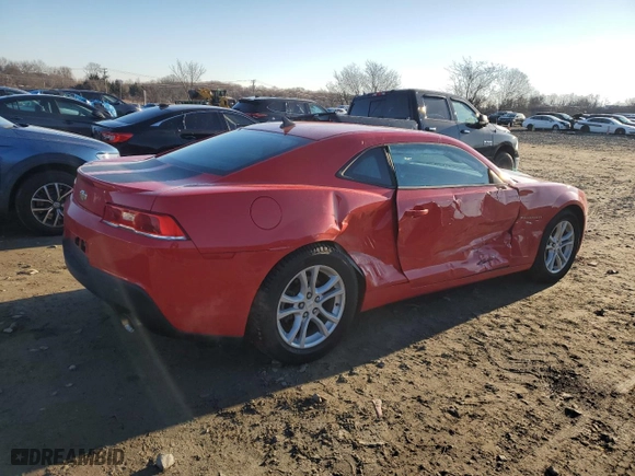 2015 Chevrolet Camaro LS with VIN 2G1FB1E32F9232474, listed as a Copart auction lot 46304685 with 50,625 mi miles and Salvage Title. Bid and sale history available at carsss.com. Image 3.