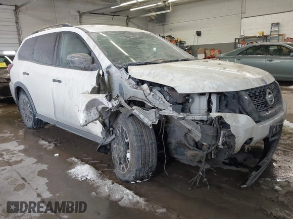 2019 Nissan Pathfinder S with VIN 5N1DR2MM9KC647851, listed as a IAAI auction lot 41289955 with 77,346 mi miles and . Bid and sale history available at DreamBid. Image 1.