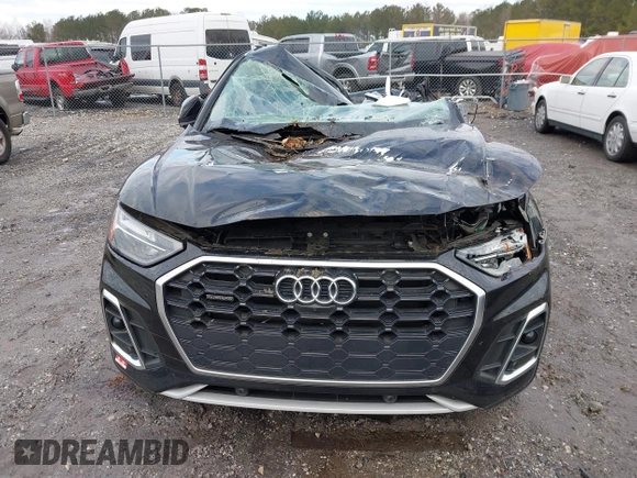 2022 Audi Q5 S line Premium Plus with VIN WA1EAAFY9N2014801, listed as a IAAI auction lot 41307467 with 1 mi miles. Bid and sale history available at carsss.com. Image 12.