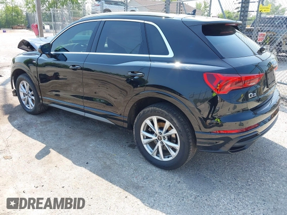 2021 Audi Q3 S line Premium Plus with VIN WA1EECF31M1068473, listed as a IAAI auction lot 42431540 with 42,312 mi miles and . Bid and sale history available at DreamBid. Image 3.