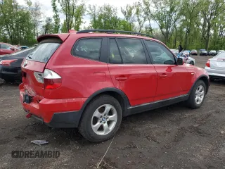 2007 BMW X3 3.0si with VIN WBXPC93447WF08350, listed as a Copart auction lot 55138105 with Not Provided miles and Non Repairable. Bid and sale history available at DreamBid. Image 3.
