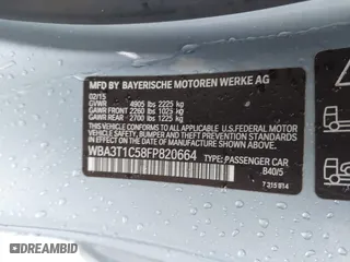 2015 BMW 4 Series 428i xDrive with VIN WBA3T1C58FP820664, listed as a IAAI auction lot 41846954 with 78,013 mi miles. Bid and sale history available at carsss.com. Image 9.