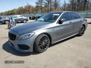 2017 Mercedes-Benz C 43 AMG z VIN 55SWF6EB5HU187270, wystawiony jako Copart lot #54985435 z przebiegiem 70 228 mil mil oraz Szkoda całkowita • Salvage title. Historia ofert i sprzedaży dostępna na DreamBid. Obrazek 1.