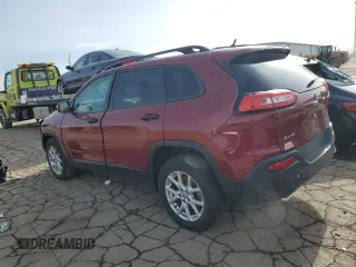 2016 Jeep Cherokee Sport with VIN 1C4PJMAB8GW187465, listed as a Copart auction lot 43308185 with 118,099 mi miles and Clean Title. Bid and sale history available at carsss.com. Image 2.