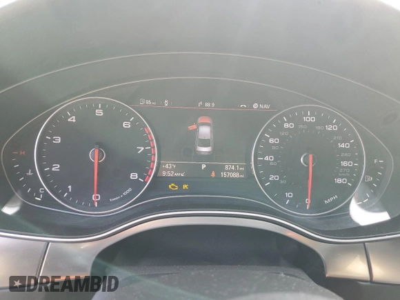2012 Audi A6 Premium Plus с VIN WAUBGAFC6CN026375, выставлен на аукционе Copart как лот 50680345 с пробегом 157 088 миль миль и Чистый • Clean title. История ставок и продаж доступна на DreamBid. Изображение 9.