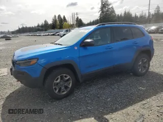 2019 Jeep Cherokee Trailhawk with VIN 1C4PJMBX0KD108370, listed as a Copart auction lot 52213895 with 116,410 mi miles and Salvage Title. Bid and sale history available at DreamBid. Image 1.