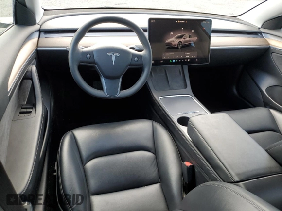 2022 Tesla Model 3 Long Range with VIN 5YJ3E1EB5NF271921, listed as a Copart auction lot 51012635 with 47,761 mi miles and Salvage Title. Bid and sale history available at carsss.com. Image 8.