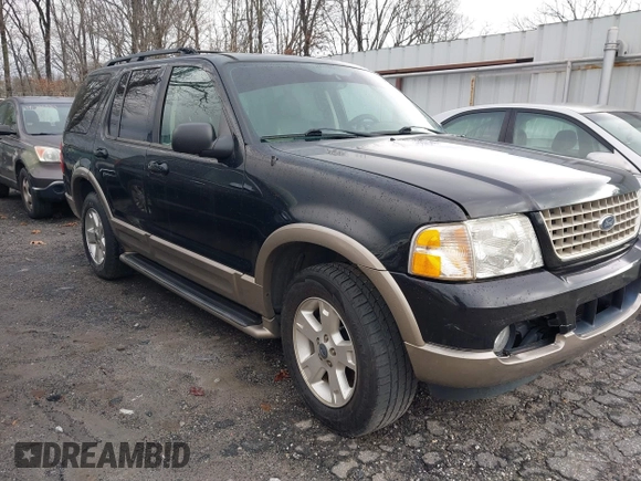 2003 Ford Explorer Eddie Bauer с VIN 1FMZU64K23ZA89964, выставлен на аукционе IAAI как лот 41725562 с пробегом 150 910 миль миль и . История ставок и продаж доступна на DreamBid. Изображение 1.
