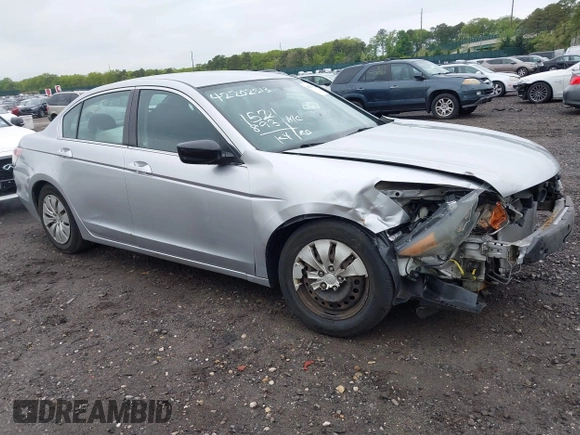 2011 Honda Accord LX with VIN 1HGCP2F38BA037222, listed as a IAAI auction lot 42202513 with 152,893 mi miles and . Bid and sale history available at DreamBid. Image 1.