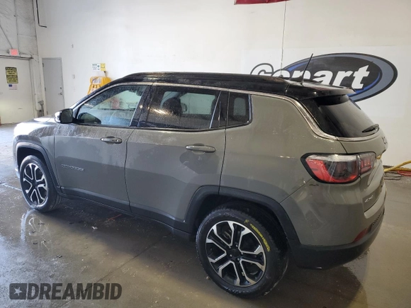 2023 Jeep Compass Limited with VIN 3C4NJDCNXPT564799, listed as a Copart auction lot 57844695 with 59,643 mi miles and Clean title. Bid and sale history available at DreamBid. Image 2.