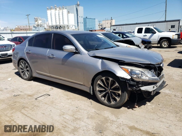 2012 Hyundai Genesis 5.0L R-Spec with VIN KMHGC4DH6CU176802, listed as a Copart auction lot 61242054 with 142,779 mi miles and Salvage Title. Bid and sale history available at carsss.com. Image 4.