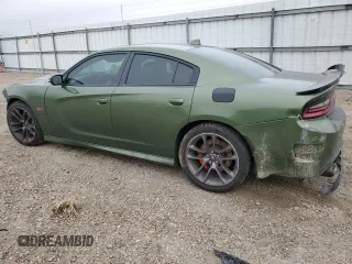 2021 Dodge Charger Scat Pack with VIN 2C3CDXGJ7MH503684, listed as a Copart auction lot 42331415 with 82,114 mi miles and Salvage Title. Bid and sale history available at DreamBid. Image 2.