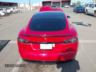 2022 Tesla Model S Plaid with VIN 5YJSA1E61NF460253, listed as a IAAI auction lot 40328727 with Not provided miles and . Bid and sale history available at DreamBid. Image 17.