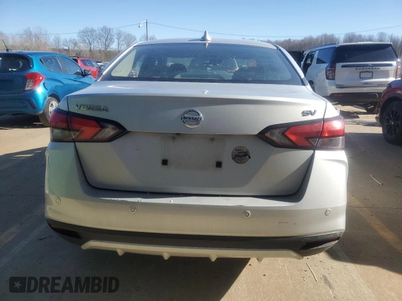 2021 Nissan Versa SV with VIN 3N1CN8EVXML852045, listed as a Copart auction lot 47034745 with 88,304 mi miles and Salvage title. Bid and sale history available at DreamBid. Image 6.