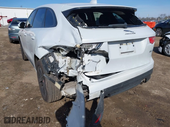 2017 Jaguar F-Pace 35t R-Sport with VIN SADCL2BVXHA063738, listed as a IAAI auction lot 41824648 with 112,449 mi miles and . Bid and sale history available at DreamBid. Image 6.