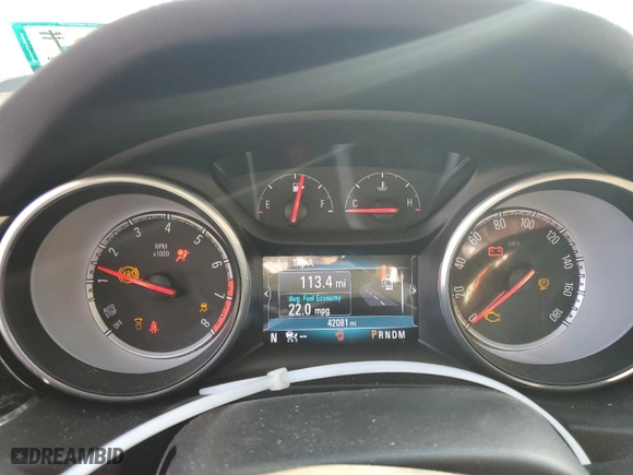 2018 Buick Regal Sportback Essence with VIN W04GP6SXXJ1077584, listed as a Copart auction lot 77544934 with 42,081 mi miles and Salvage Title. Bid and sale history available at carsss.com. Image 9.