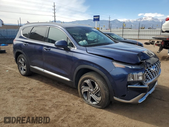 2021 Hyundai Santa Fe SEL with VIN 5NMS24AJ3MH326687, listed as a Copart auction lot 48205135 with 31,761 mi miles and Salvage Title. Bid and sale history available at carsss.com. Image 4.